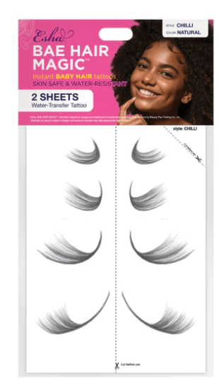 Esha Bae Hair Magic Instant Baby Hair Tattoos 2 SHEETS - Elevate Styles