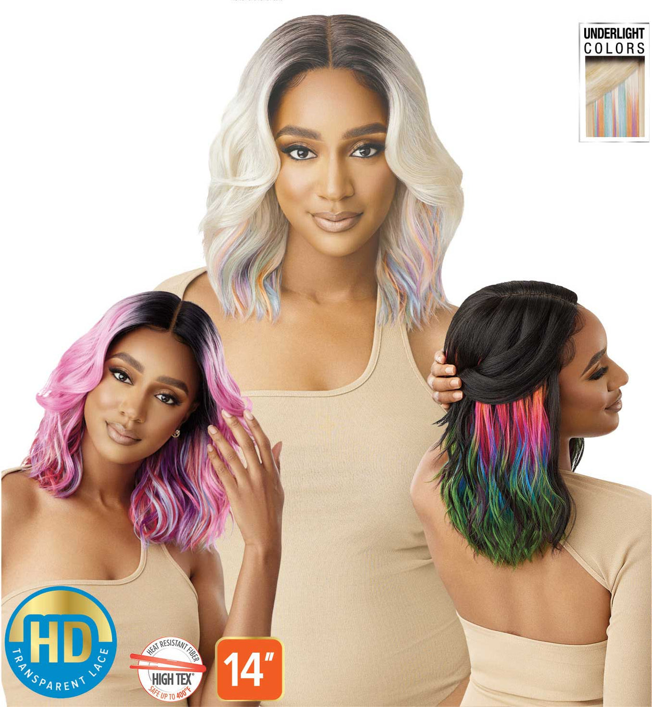 Outre Color Bomb HD Lace Front Wig Marina 14 - Elevate Styles