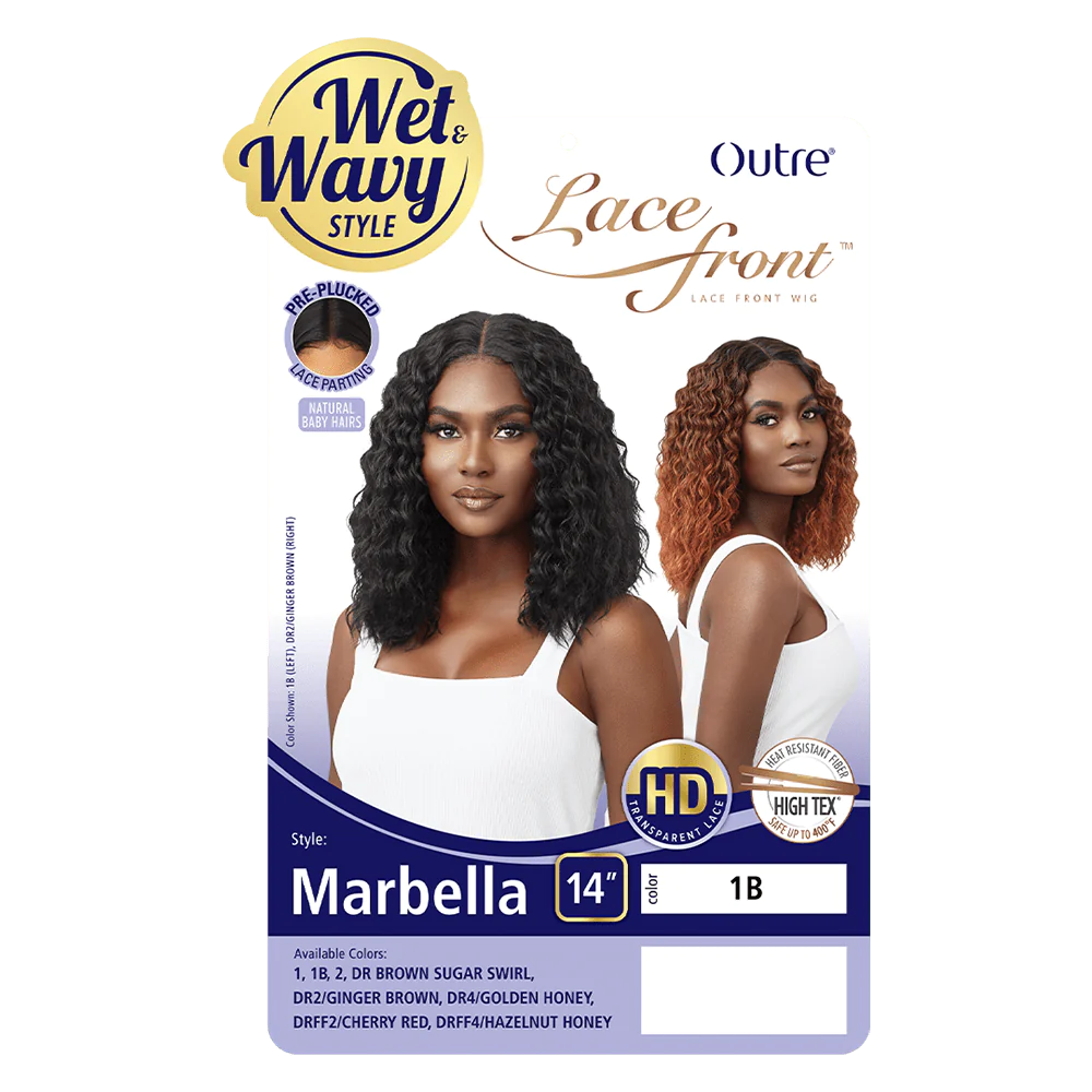 Outre Wet N Wavy HD Transparent Lace Front Wig Marbella 14 - Elevate Styles