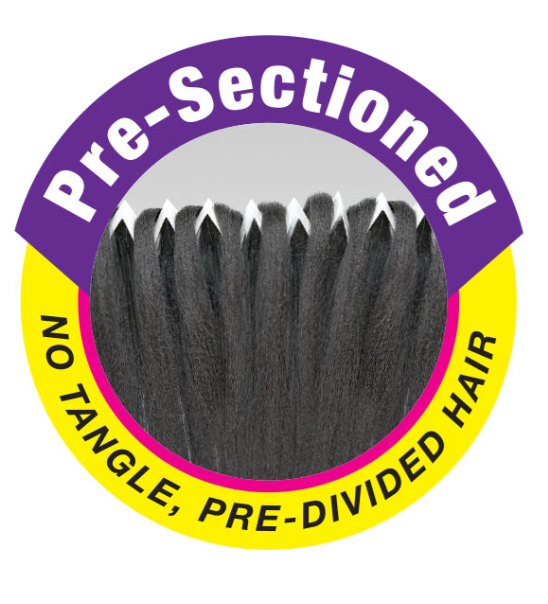 Janet Collection Pre-Sectioned Pre-Stretched 3X EZ SPLIT Braiding Hair 60" - Elevate Styles