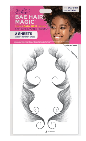 Esha Bae Hair Magic Instant Baby Hair Tattoos 2 SHEETS - Elevate Styles